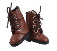 Gatuida 2 Pezzi Scarpe da bambola Bjd bambole peluche scarpe di stoffa in miniatura scarpe di tela per bambole scarpe in miniatura non finite scarpe da ginnastica con le dita Marrone