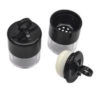 Gatuida 2 pezzi Scatola per Polvere Trucco Compatta con Puff Integrato Portatile e Ricaricabile per Polvere Scatola Piccola per Talco Chiusura Ermetica per Distribuzione Uniforme