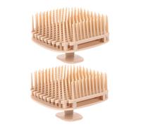 Gatuida 2 Pezzi Spazzola Massaggiante per Spazzola per Shampoo per Massaggio Del Capelluto per Doccia e Palestra Design Ergonomico e Resistente Completa Del Capelluto