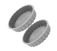 Gatuida 2 pezzi Stampi Torte Silicone Alimentare Resistente C Stampo Dolci Rotondo Antiaderente per Forno Teglia Cake Pan per Cheesecake Tart e Shortcake