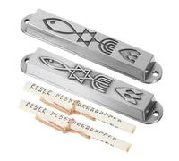 Gatuida 2 Pezzi stipite Benedizione Doppia Faccia Annata Arredamento per la casa d'Epoca Arredamento Vintage Decorazione casa mezuzà di Preghiera Arredamento mezuzah cattolico Lega