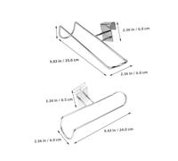 Gatuida 2 pezzi Supporto da Parete per Roller Skates in Metallo Nero con Struttura Tubo Quadrato Scorrevole Porta Scarpe da Pattinaggio Verticale per Roller e Inline Skates
