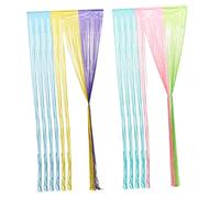 Gatuida 2 Pezzi Tende Frangia per Decorazioni Feste Sfondo Compleanno e Shower Tende Lamè Rainbow Atmosfera e Festosa per Speciali