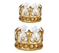 Gatuida 2 Pezzi Tiara Per i Corone Giocattolo Costume Da Gonfiabile Gonfiabile Diademi Gonfiabili Far Saltare in Aria La Ragazzo D'oro Pvc