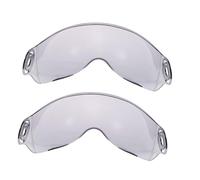 Gatuida 2 pezzi Visiera Casco Mezza Faccia Trasparente Protezione UV Antigraffio Parabrezza per Caschi Moto con Schermo Parasole Rimovibile per Guida Sicura