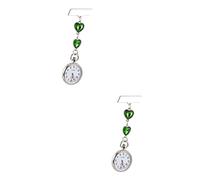 Gatuida 2 Pz Orologio Da Infermiere Accessori Per Badge Da Spilla Orologio Al Quarzo Da Guarda Per Studente Medico Orologi Al Quarzo Lega Di Zinco Le Signore Tendenza
