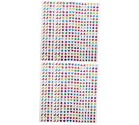 Gatuida 2 Set Adesivi con Glitter per Adesivi Colorati A Forma di A Cinque Punte Adesivi Riutilizzabili per Piccoli Mini Adesivi Adesivi per con Pois Adesivi Incoraggianti in 2 Fogli*2
