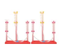 Gatuida 2 set di kit dimostrativo della pressione dei fluidi per bambini, apparati per la legge di Pascal, strumenti didattici per esperimenti di meccanica, attrezzature per laboratorio di fisica per