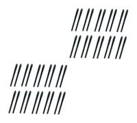 Gatuida 2 Set Di Manicotti Per Gambe Per Occhiali in Silicone - Coprigambe Per Occhiali Copri Tempie Per Occhiali Di Ricambio Nero 10 Paia*2