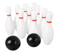 Gatuida 2 set di mini bowling: kit da bowling giocattolo per bambini con birilli e palla in plastica da 6 pollici per giochi al chiuso e all'aperto e attività di intrattenimento per feste