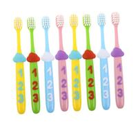 Gatuida 2 Set Di Spazzolini Da Denti In Plastica Per La Pulizia Promuove L'Educazione Orale Dei Età Dei Divertimento Setole Delicate Numero Di Denti Manico Per Spazzolini Da