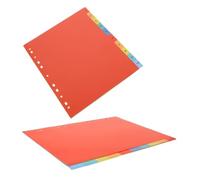 Gatuida 2 set Divisori Colorati per Raccoglitori Separatori per Notebook Schede Vuote e Numerate per Ufficio e Scuola Facili Gestire e Pratici per La Classificazione delle Pagine