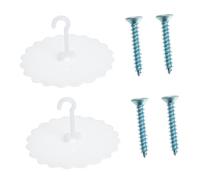 Gatuida 2 set Ganci Ventosa per Zanzariera da Soffitto in PU Resistente per Supporto Rete Ragazzo Ragazza Facili da Installare e Trasportabili