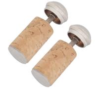 Gatuida 2 tappi a vite in rame per flauto, accessori per flauto. | Tappo di riparazione per testata, espansione ermetica, tappo in sughero con corona in ottone, ricambi per hardware per