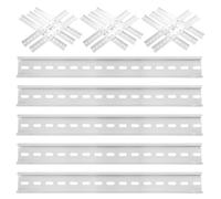 Gatuida 20 guide DIN in alluminio: guida DIN con fessura a cappello superiore lunga 11,79 pollici e larga 1,49 pollici per l'installazione della scatola di distribuzione del relè del blocco