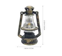 Gatuida 20 lampade a cherosene in miniatura: lanterne a olio micro-paesaggio, piccole lanterne a cherosene retrò, ornamenti, centrotavola da tavolo per giardini delle fate, accessori