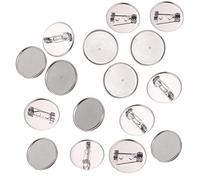 Gatuida 20 pezzi Base per Spilla in Inossidabile Lunetta per Spilla Fatta Mano Accessori per Creazione Brooch Spille su Cappotti e Maglioni