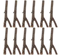Gatuida 20 Pezzi Bastoncini di Legno per Lavoretti, Rami di Legno Naturale Non Decorati, Colore Caffè, per DIY e Foto Props