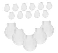 Gatuida 20 Pezzi Cuscinetti in Silicone Morbido Trasparenti per Orecchini Clip, Chiusure Piatte Antidolorifiche e Antiscivolo, Supporti per Orecchini Fai da Te per Uso Quotidiano