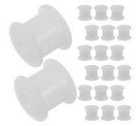 Gatuida 20 Pezzi Cuscinetto per Ruota di Pressione Nastro in Plastica Bianco per Lettore Cassette Stereo Movimento Liscio e Resistente, per Riparazioni e Manutenzione Professionale