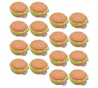 Gatuida 20 Pezzi Giocattoli Auto a Tirare Indietro a Forma di Hamburger, Macchinine Miniatura Colorate in Materiale Resistente, Veicoli Creativi e Decorazioni Cameretta