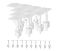 Gatuida 20 Pezzi per Sedile Wc in Plastica Resistente Parti Fissaggio per Copriwater per Installazione Rapida Accessori per Bagno Compatibili Maggioranza dei Modelli