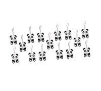 Gatuida 20 pezzi Portachiavi Panda Cartoon Decorativi Leggeri e Resistenti Accessori da Borsa e Chiavi Regalo Carino per Festa e Uso Quotidiano