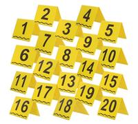 Gatuida 20 Pezzi Segnaposto per Prove Giallo in Plastica per Indagini Forensi con Documentazione Accurata delle Dimensioni e Design Portatile per Investigazioni Sul Crimine