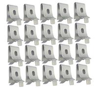 Gatuida 20 pezzi Supporti Mensola in Acciaio Inox Clip Reggimensola Resistenti Ripiani e Pannelli in Vetro Facili da Installare e Antiusura Adatti per Garage e