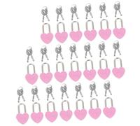 Gatuida 20 set Mini Lucchetti Forma di Cuore in Metallo Piccoli Lucchetti con Chiave per Diario Zaini e Valigie Design Compatto per Uso Versatile e Regalo Speciale