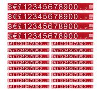 Gatuida 20 strisce di mini etichette a cubo per prezzi, etichette numeriche | Blocchetto per prezzi di gioielli, tessere numeriche in plastica, facile codifica dei prezzi, ideale per la determinazione