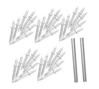 Gatuida 200 pezzi Chiodi Doppia Testa per Fissaggio Battiscopa senza Tracce con Manicotti per Installazione Facile Unghie Doppie per Cartongesso e Pareti Soluzione Professionale per