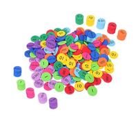 Gatuida 200 Pezzi Di Gioco Di Cervello Per La Scuola Elementare Forniture Matematiche Contatori Matematici Per Studenti Delle Elementari Dischi Di Valore Posizionale Matematico