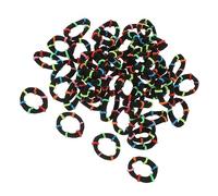 Gatuida 200Pezzi Fasce per Elastiche per Ragazze Mini Elastici Colorati per Code Cavallo e Decorazioni per Acconciature Accessori Morbidi e Resistenti