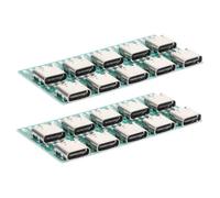 Gatuida 20pezzi Adattatore USB Tipo c Connettore Femmina Scheda Connettore Socket PCB per Trasmissione Dati Fai da Te