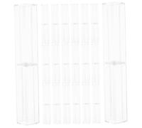 Gatuida 20pezzi Scatola Trasparente per Penne Quadrata Organizer per Penne in Plastica Alta Trasparenza Puntine da Disegno per Casa Ufficio e Materiale Scolastico