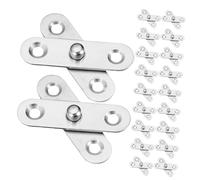 Gatuida 24 pezzi Cerniere Pivot per Cucina in Acciaio Inossidabile Kit Invisibile Pieghevole e Smontabile per Mobili e Finestre Accessori Ferramenta Resistenti e Facili da Installare