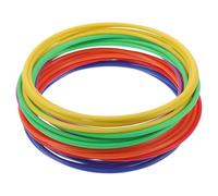 Gatuida 24 pezzi di anelli di plastica colorati per il lancio all'aperto, per il lancio di cerchi di carnevale, per l'attrezzatura da ginnastica per adolescenti e l'agilità dei cani