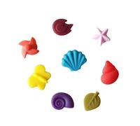 Gatuida 24 Pezzi Segnabicchieri in Silicone Riutilizzabili Ventosa a Forma di Foglia e Conchiglia, Facili da Applicare per Attività Aziendali e Feste di Confraternita