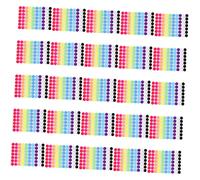 Gatuida 25 Fogli Etichette Rotonde Colorate Adesivi Punti per Classificazione e Decorazione Facili Usare per Scuola e Casa Adesivi Rimovibili per Organizzazione e Marcatura