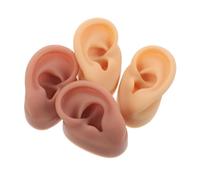 Gatuida 2paio Forma per Piercing All'orecchio in Silicone Espositore per Orecchini Forma di Orecchio Pratica per Parti del Corpo Realistiche Forma per Esposizione Orecchini Pratica