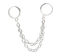 Gatuida 2pezzi Anello Catena Per Donna Anello Punk Gotico Regolabile Catena Ad Leggera e Resistente Accessorio Di Moda Per Feste e Club