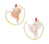 Gatuida 2pezzi Bocchino per Tromba in Naturale Fischietto Tema Oceano Corno Bolle Giocattolo per Ragazza Decorazioni per Casa Regalo per Feste di Matrimonio