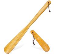 Gatuida 2pezzi Calzascarpe Legno Corto Aiuto Per Indossare Scarpe Per Anziani e Design Ergonomico Per
