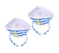 Gatuida 2pezzi Cappello Marinaio in Fascia Per Cappello Capitano Di Yacht Cerchietto Per Per Accessorio Per Costume Per Banchetti Cosplay e Speciali
