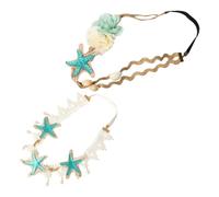 Gatuida 2pezzi Fascia Per Capelli Di Pizzo Conchiglia Fascia Per Capelli Perle e Conchiglie Adatta Donne Di Tutte Le Età Per Matrimoni Feste Bohémien e Cerimonie Inclusi in Fantasie Divers