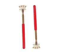 Gatuida 2pezzi Grattaschiena Telescopico Acciaio Inossidabile Di Massaggiatore Portatile Per Sollievo Da Prurito Sulla Schiena Design Ergonomico Con Manico Antiscivolo