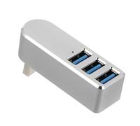 Gatuida 2pezzi Hub Usb Rotante Alluminio Adattatore Multi-port Per Laptop e Dispositivi Porte Usb Per Mouse Tastiera e Fotocamera Design Compatto e Portatile Trasmissione