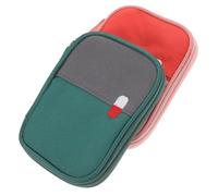 Gatuida 2pezzi Kit Pronto Soccorso Portatile Di Piccole Borse Per Medicinali Di Viaggio Contenitore Per Conservazione Di Medicinali Organizer Per Da Viaggio Borsa Per in Oxford