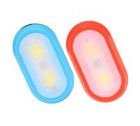 Gatuida 2pezzi Luce di Sicurezza per Esterni Luce Notturna da Corsa Lampade LED Clip Senza Batteria Rossa e Blu e Facile da Trasportare Design Semplice e Discreto Basso Consumo Energetico